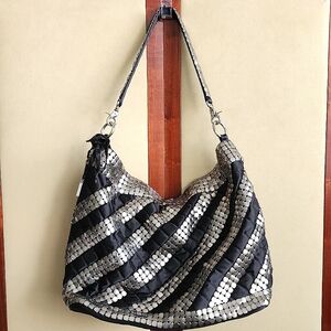 SHIH SHISH by Stephanie Lin Black and Silver Studded  Bag